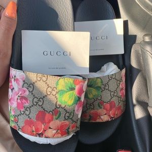 Authentic Gucci slides brand new without tags